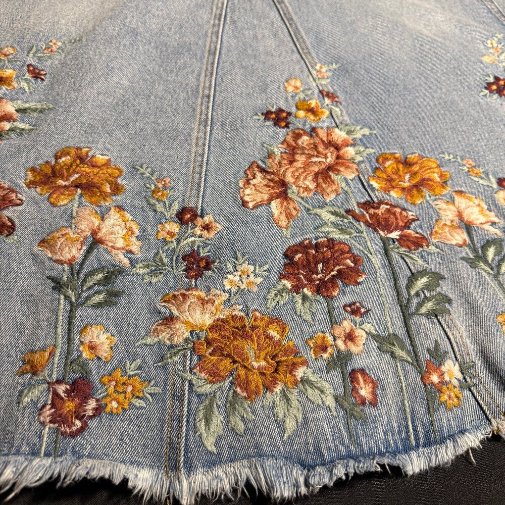 Free People x Driftwood Sammy Garden Skirtall Sz L - Picture 7 of 16